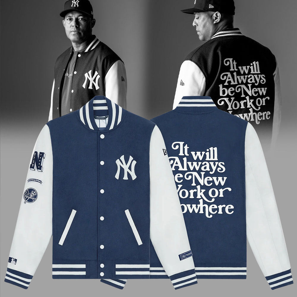 2024 New York Yankees x New York Or Nowhere Varsity Baseball Jacket Gifts For Football Fan