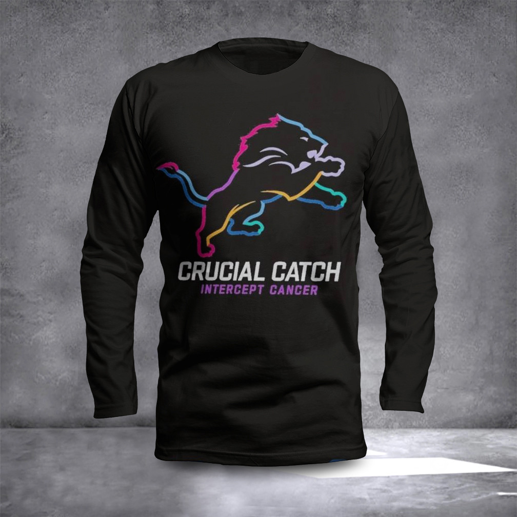 2024 NFL Crucial Catch Club Detroit Lions Long Sleeve T-Shirt Gifts For Football Fan