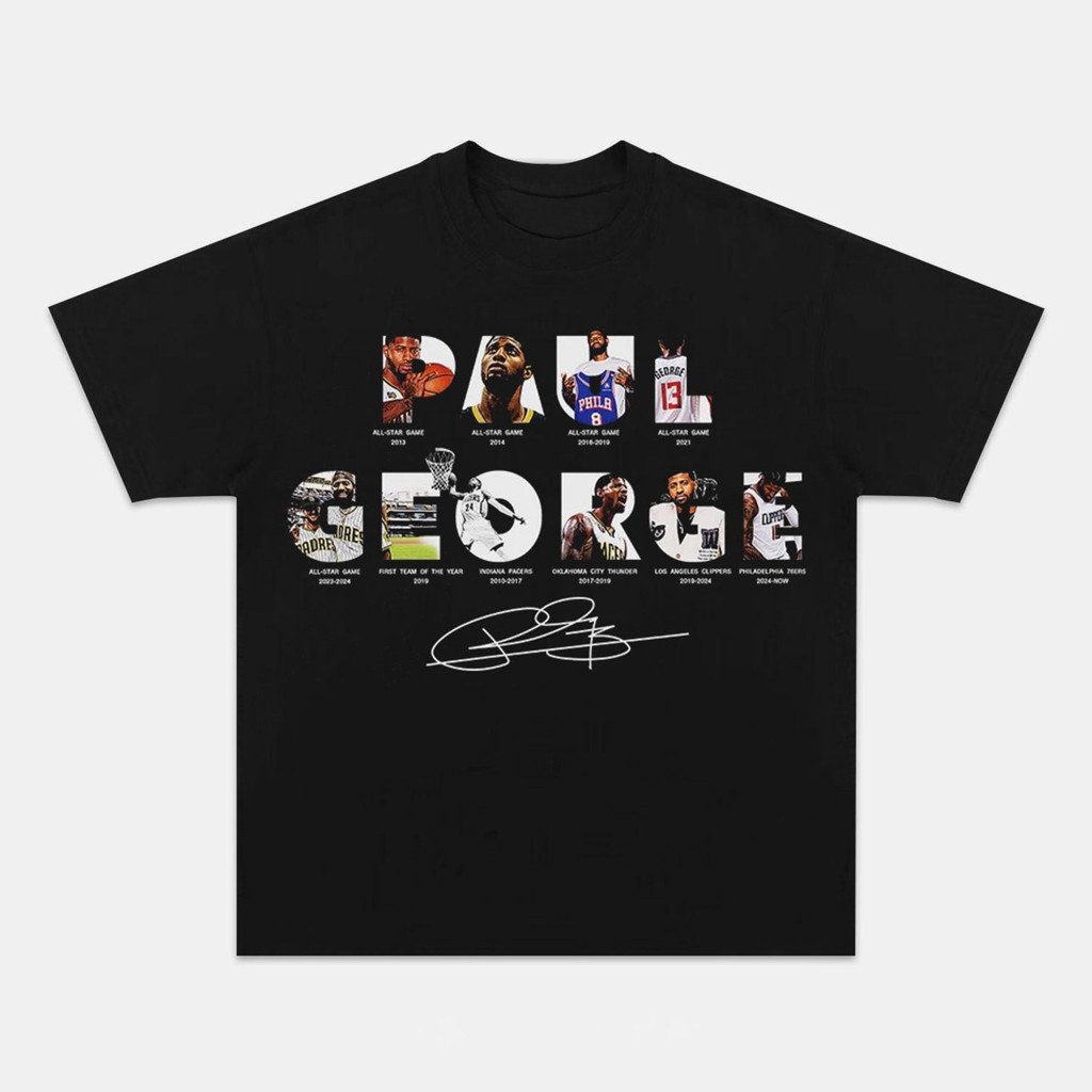 2024 Paul George S1 Graphic T-Shirt Unique Gifts For Basketball Lovers