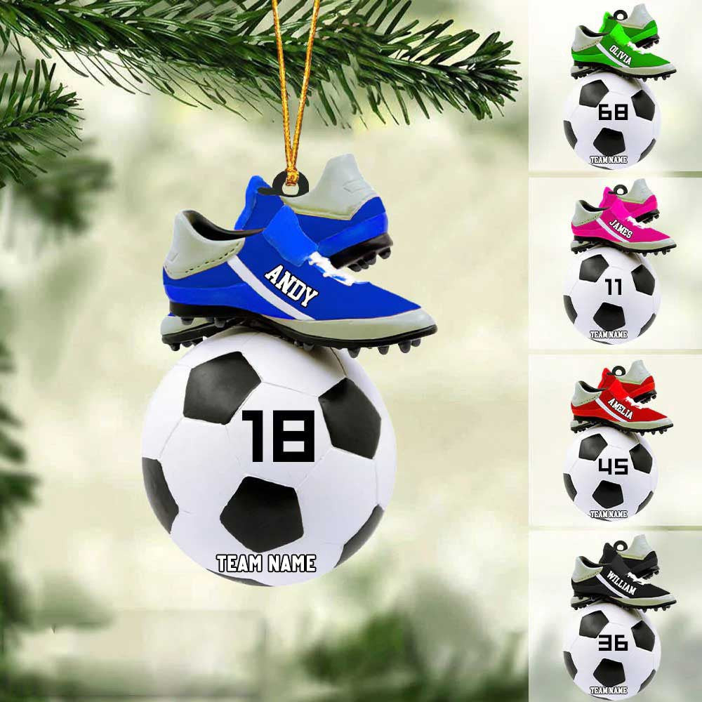2024 Personalized Soccer Christmas Ornament  Great Gift Idea For Soccer Players & Soccer Lovers