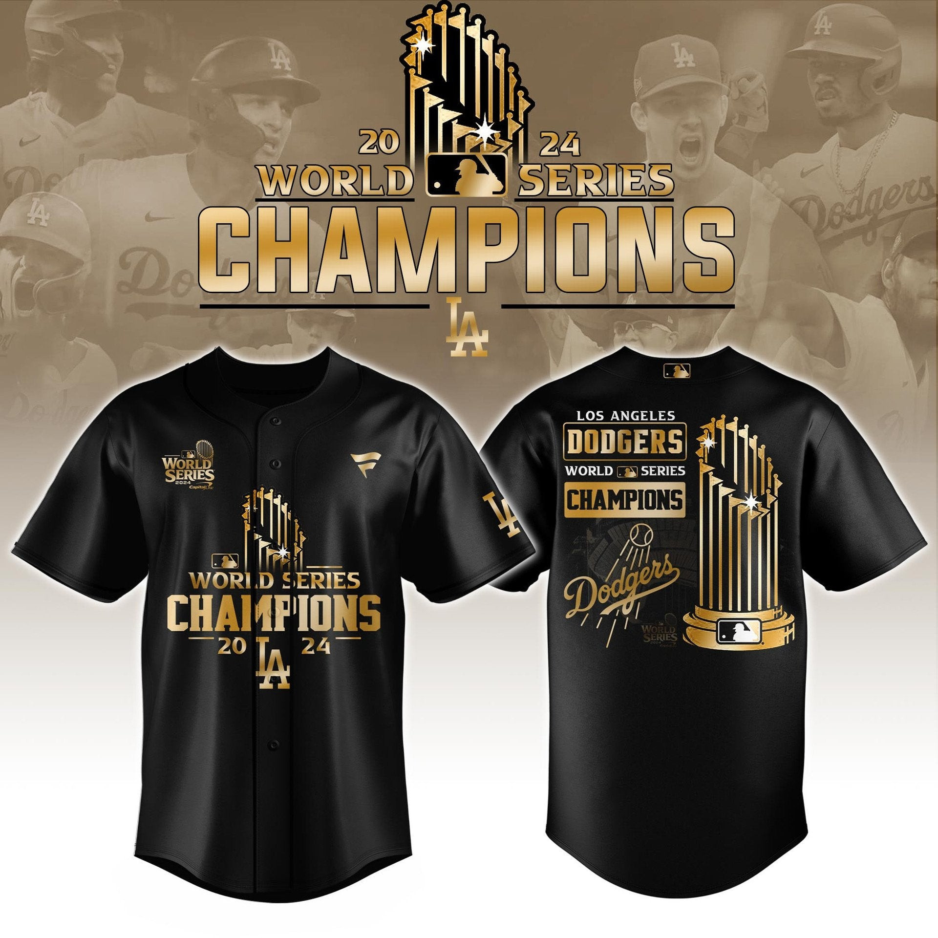 2024 Premium Los Angeles Jersey Shirt LA Dodgers World Series Champions Shirt Gifts For Son In Laws