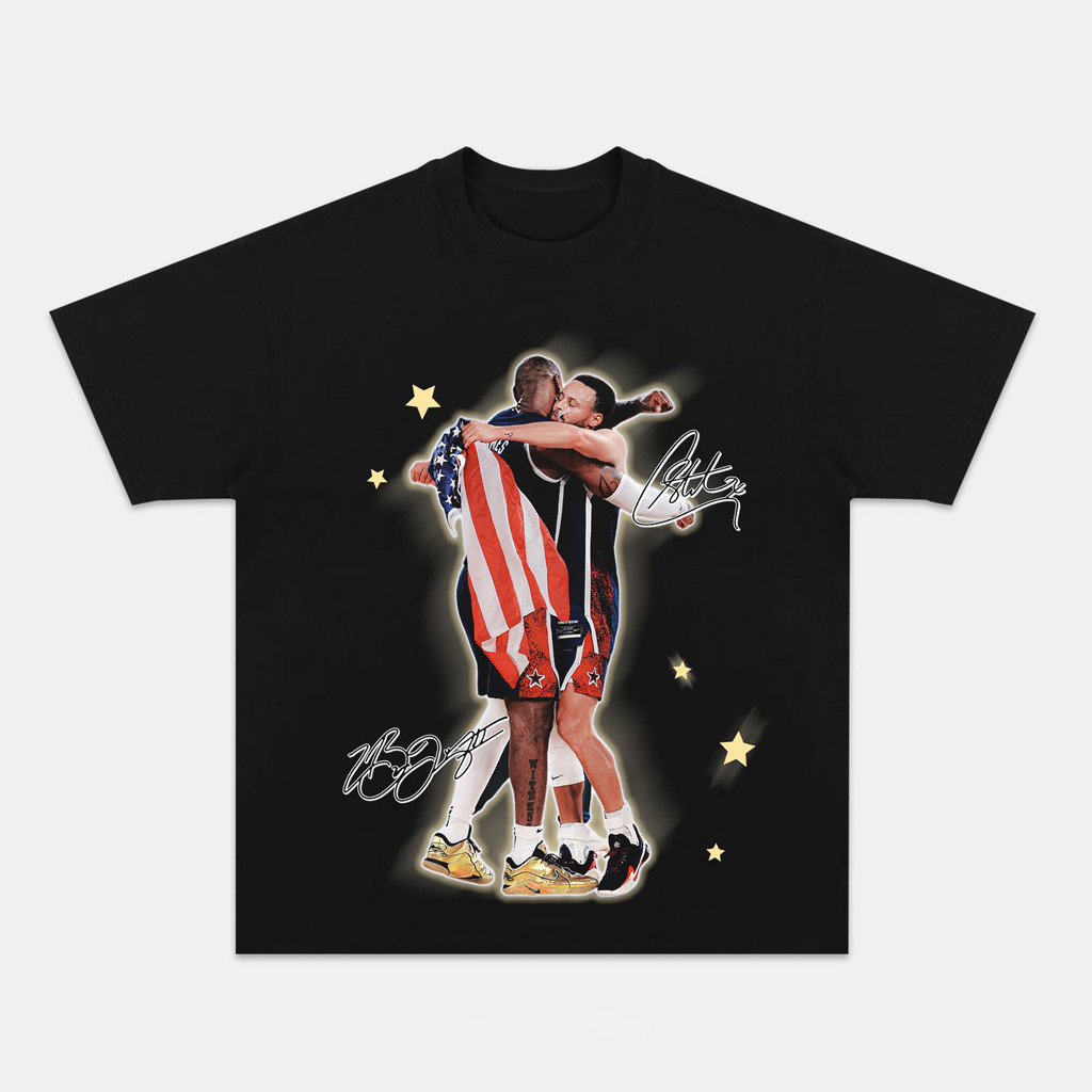 2024 USA Dream Team Graphic T-Shirt Presents For Basketball Fans