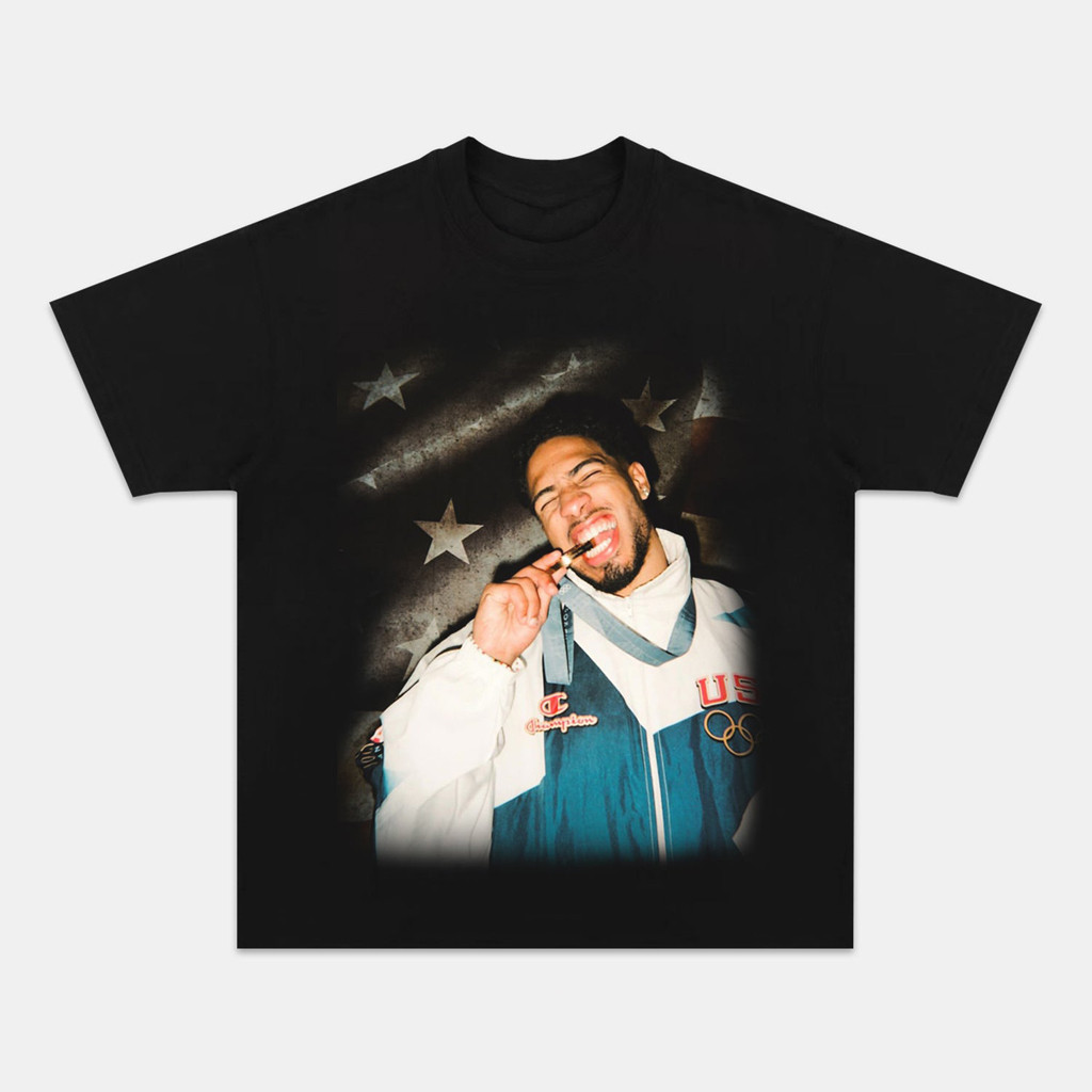 2024 USA Tyrese Haliburton Graphic T-Shirt Presents For Basketball Fans