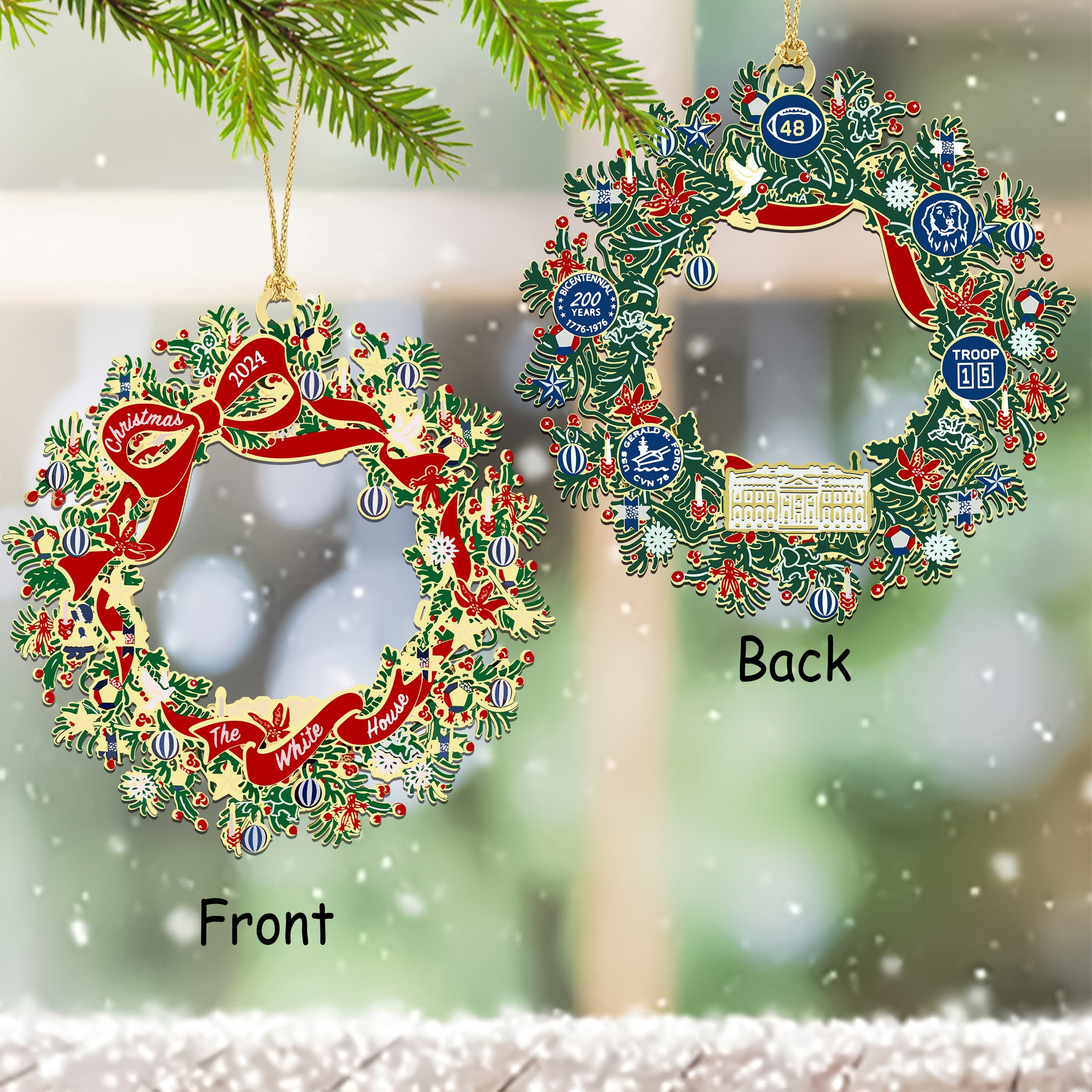 2024 White House Christmas Ornament Official White House Ornaments By Year 2024