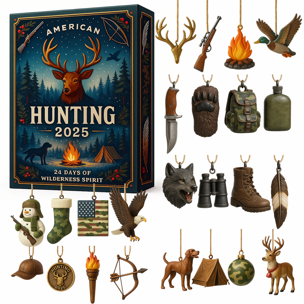 2025 American Hunting Advent Calendar 24 Day Christmas Countdown Best Gifts For Hunters
