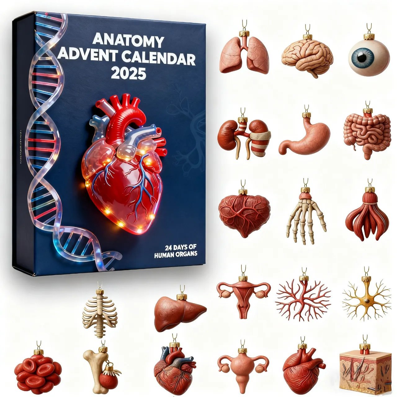2025 Anatomy Advent Calendar Christmas Advent Calendar Unique Xmas Gift Ideas
