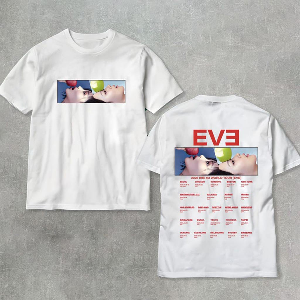 2025 Bibi 1st World Tour Eve Shirt Eve World Tour Shirt Bibi Kpop Merch Gift Ideas For Fans
