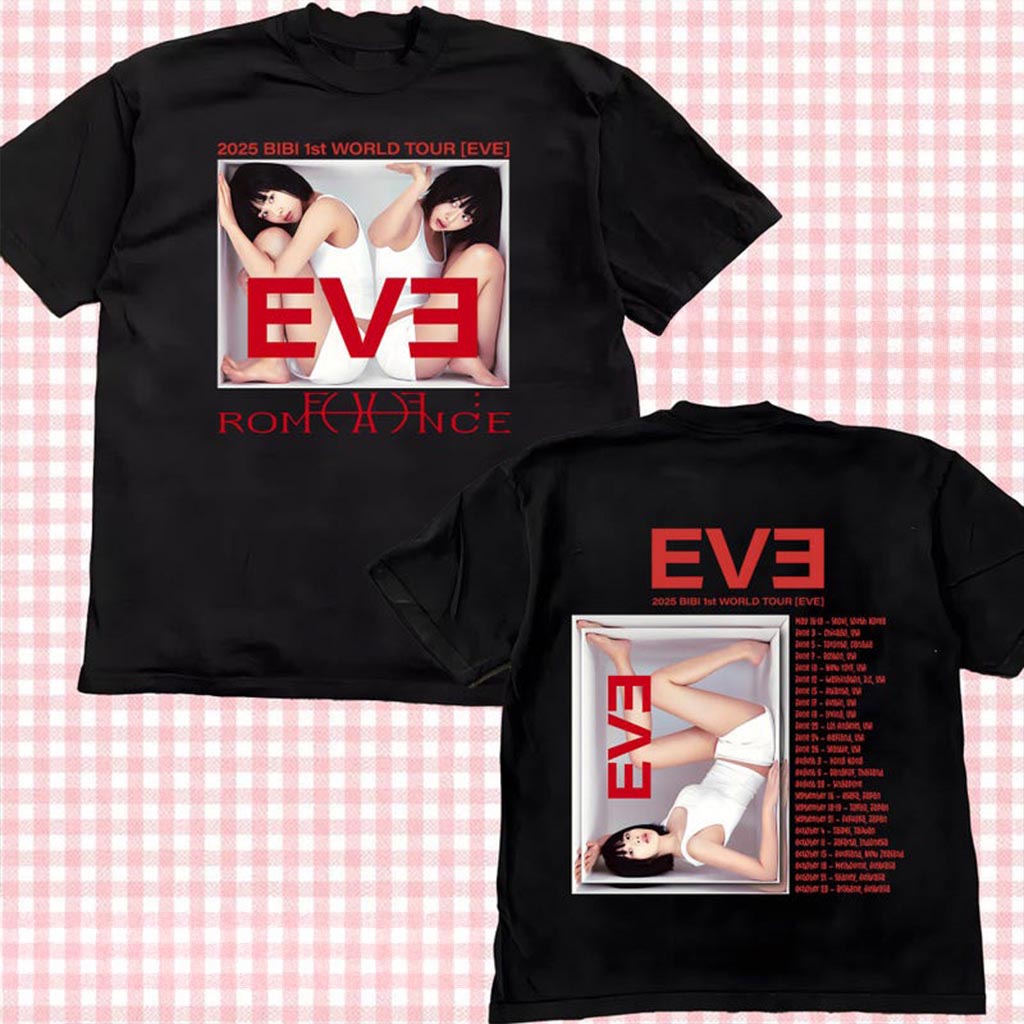 2025 Bibi 1st World Tour Eve T-Shirt Eve World Tour Shirt Bibi Kpop Shirt Gift Ideas For Fans 2025 Bibi 1st World Tour Eve T-Shirt Eve World Tour Shirt Bibi Kpop Shirt Gift Ideas For Fans