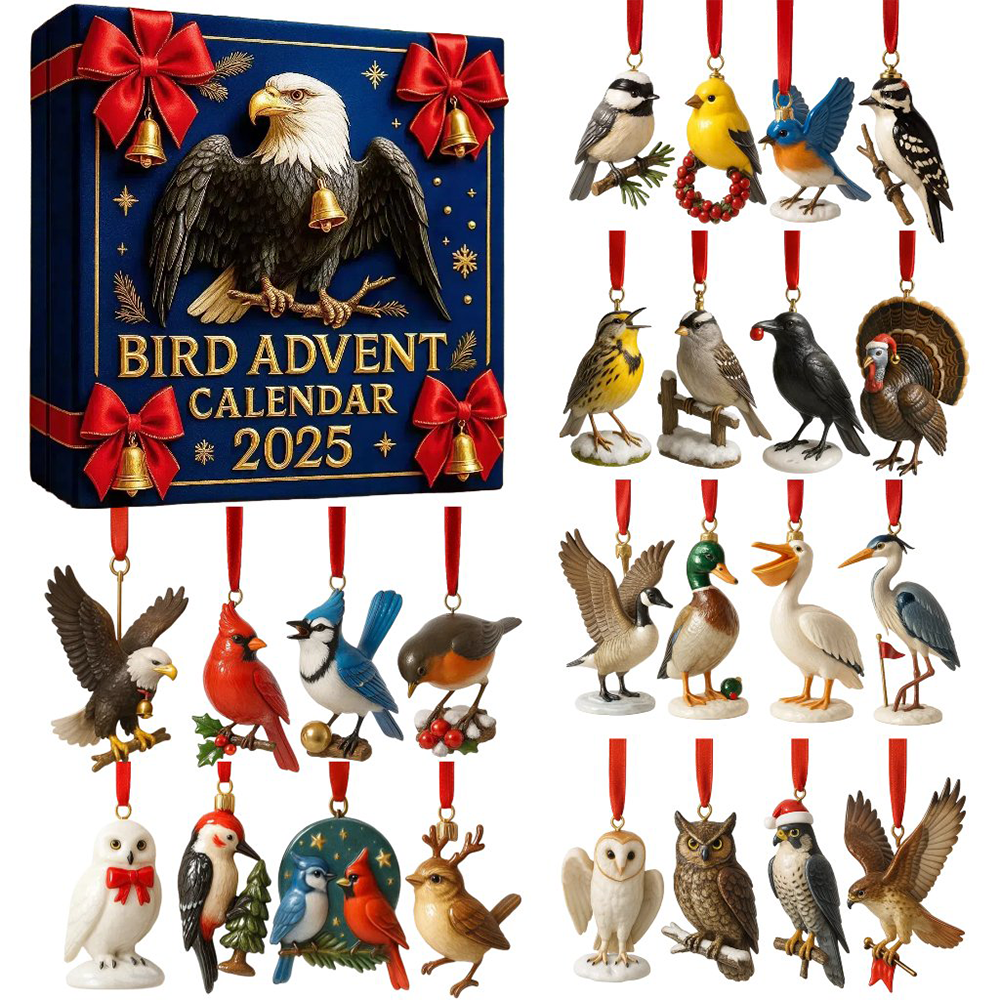 2025 Bird Advent Calendar Christmas Countdown Calendar Best Gifts For Bird Lovers