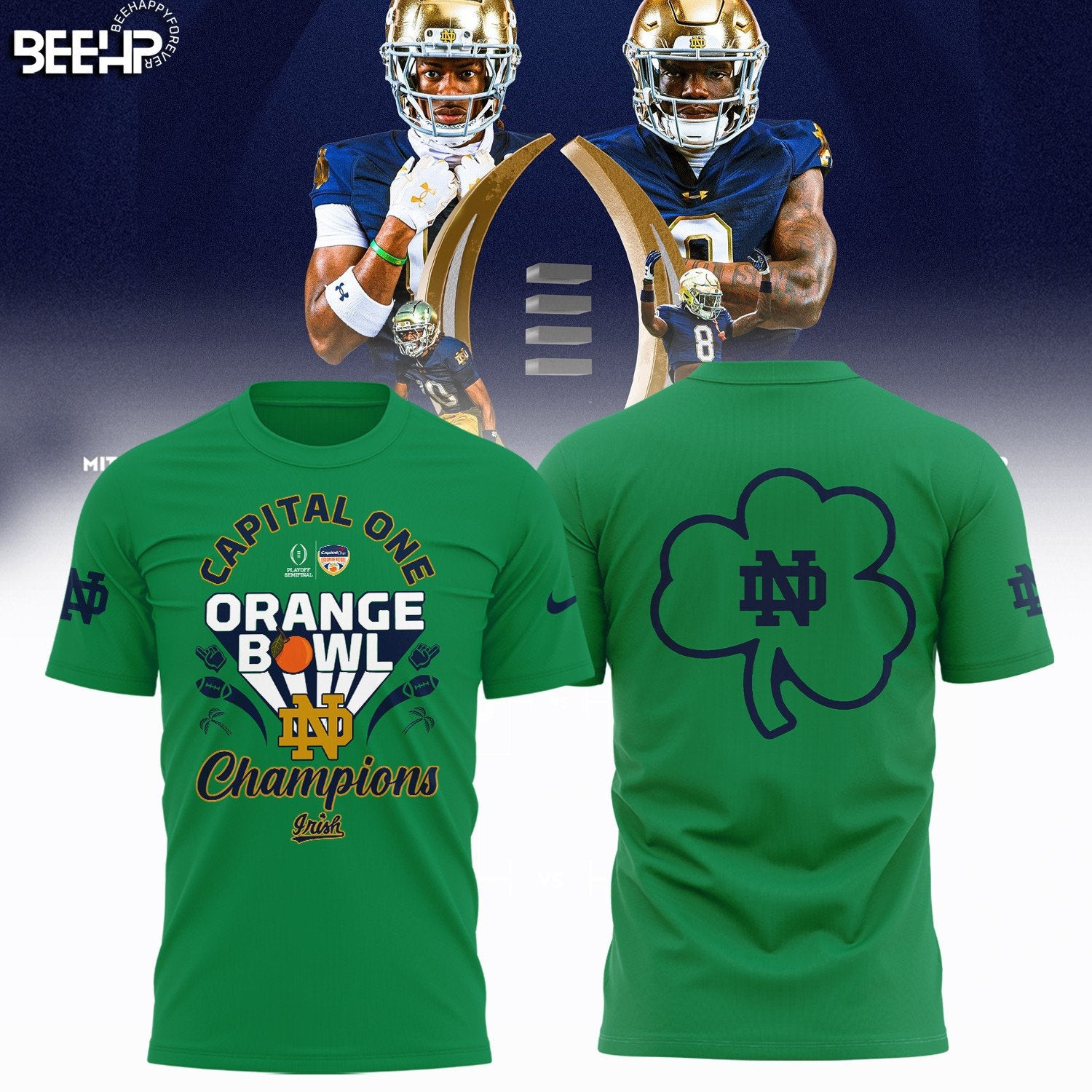 2025 Capital One Orange Bowl Champions Notre Dame T-Shirt Football Related Gifts