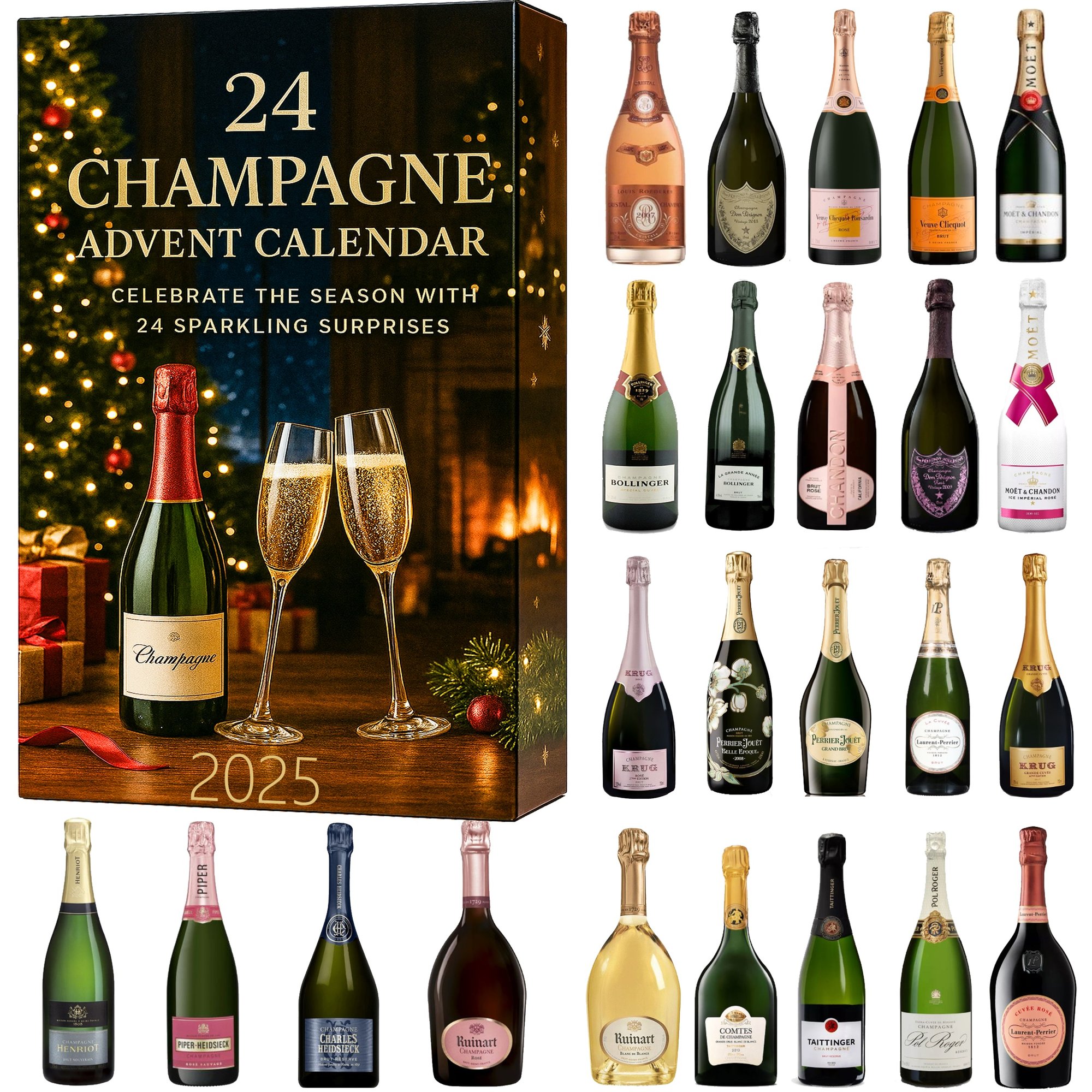 2025 Champagne Advent Calendar Christmas Advent Calendar Christmas Gifts For Drinkers