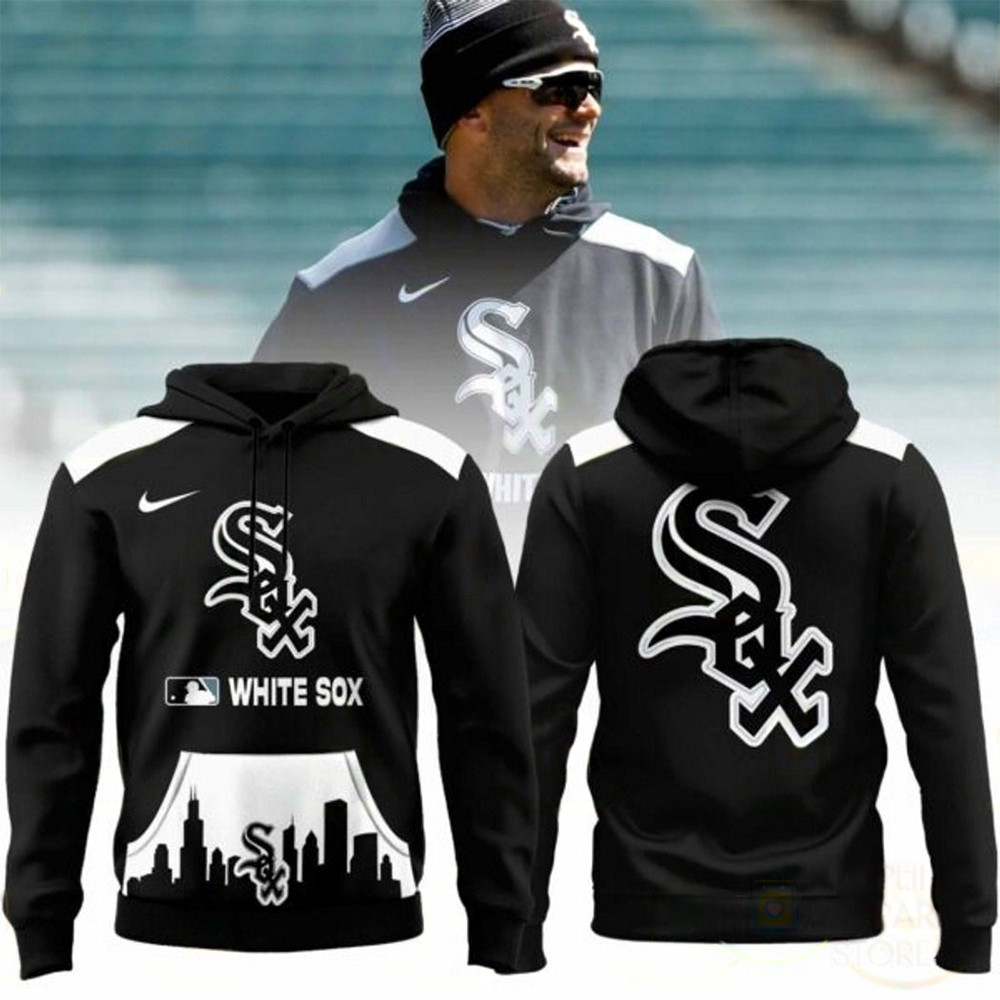2025 Chicago White Sox Logo Hoodie Gifts For Baseball Fans