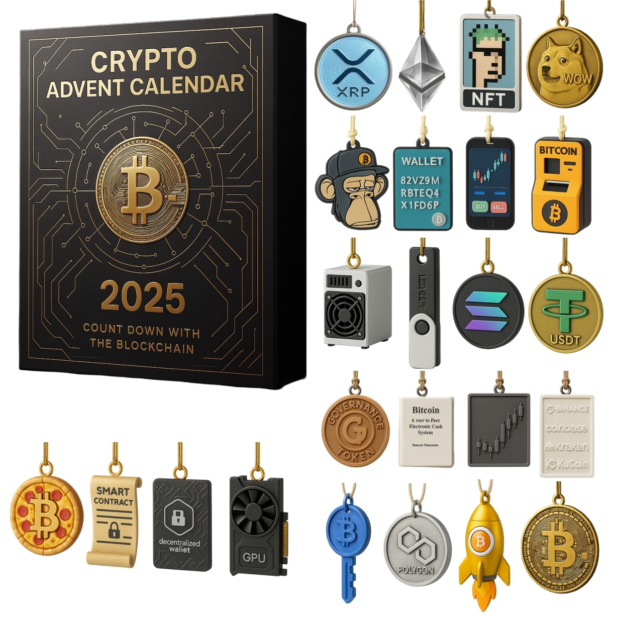 2025 Crypto Currency Advent Calendar Cool Advent Calendar Christmas Gifts For Traders