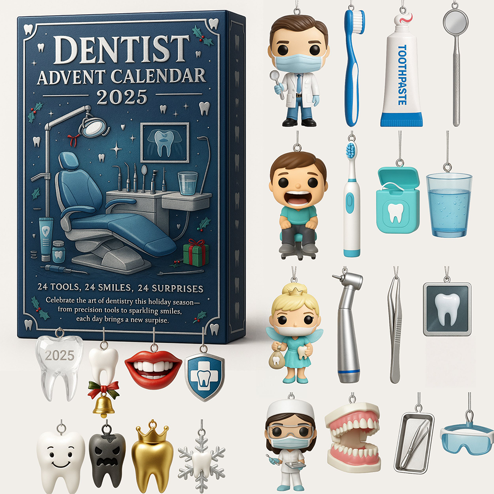 2025 Dentist Advent Calendar Christmas Countdown Decorations Dentist Christmas Gifts