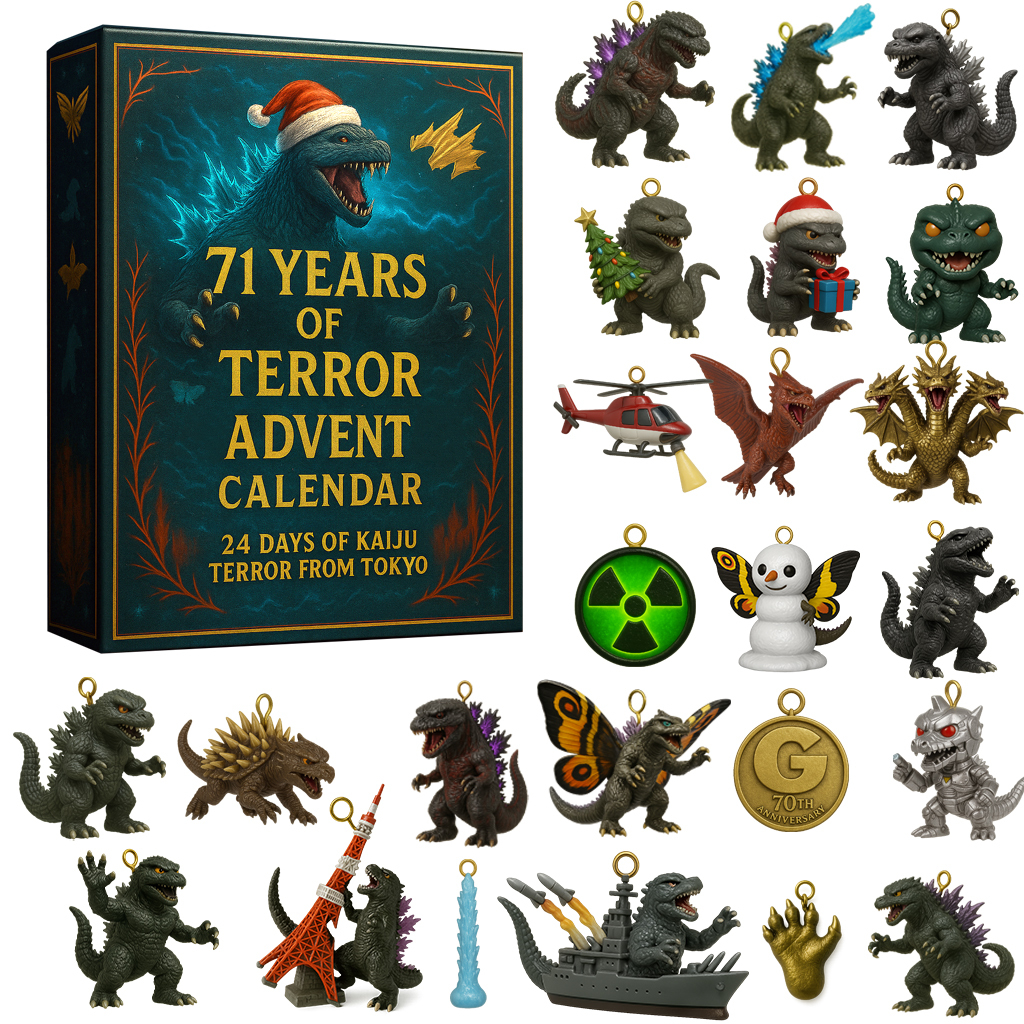 2025 Godzilla Advent Calendar 71 Years Of Terror Christmas Advent Calendar Xmas Gifts