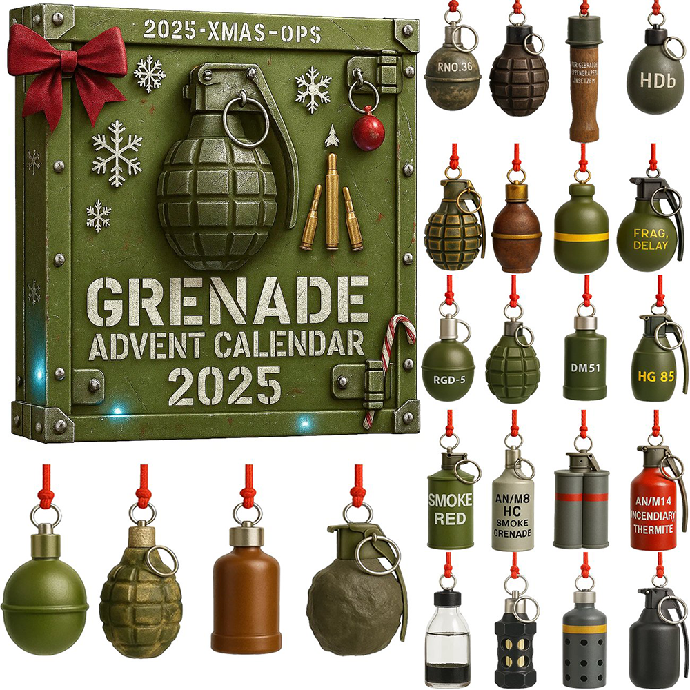 2025 Grenade Advent Calendar Christmas Countdown Decorations Gift For Parents Christmas