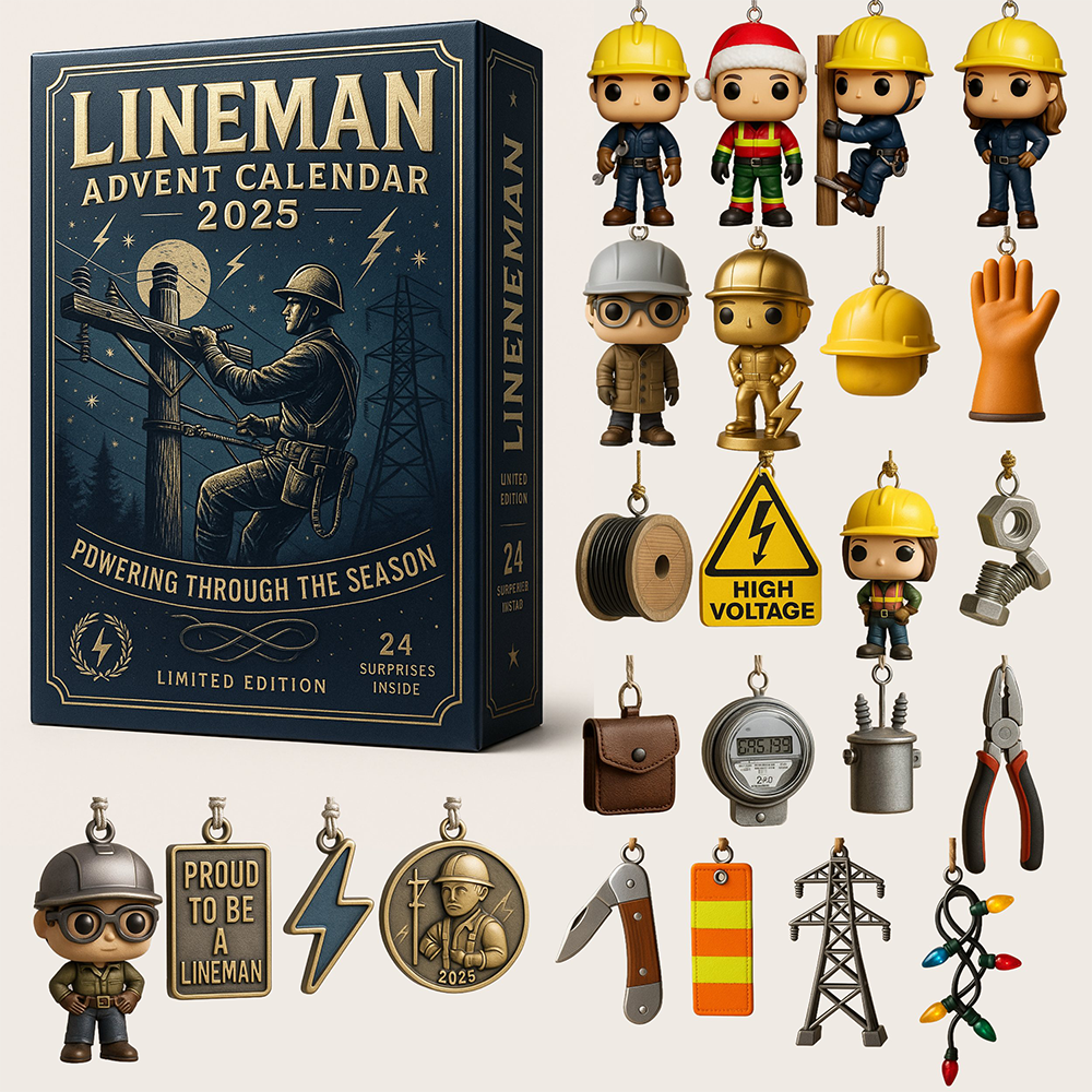 2025 Lineman Advent Calendar Holiday Countdown Calendar Christmas Gifts For Coworkers