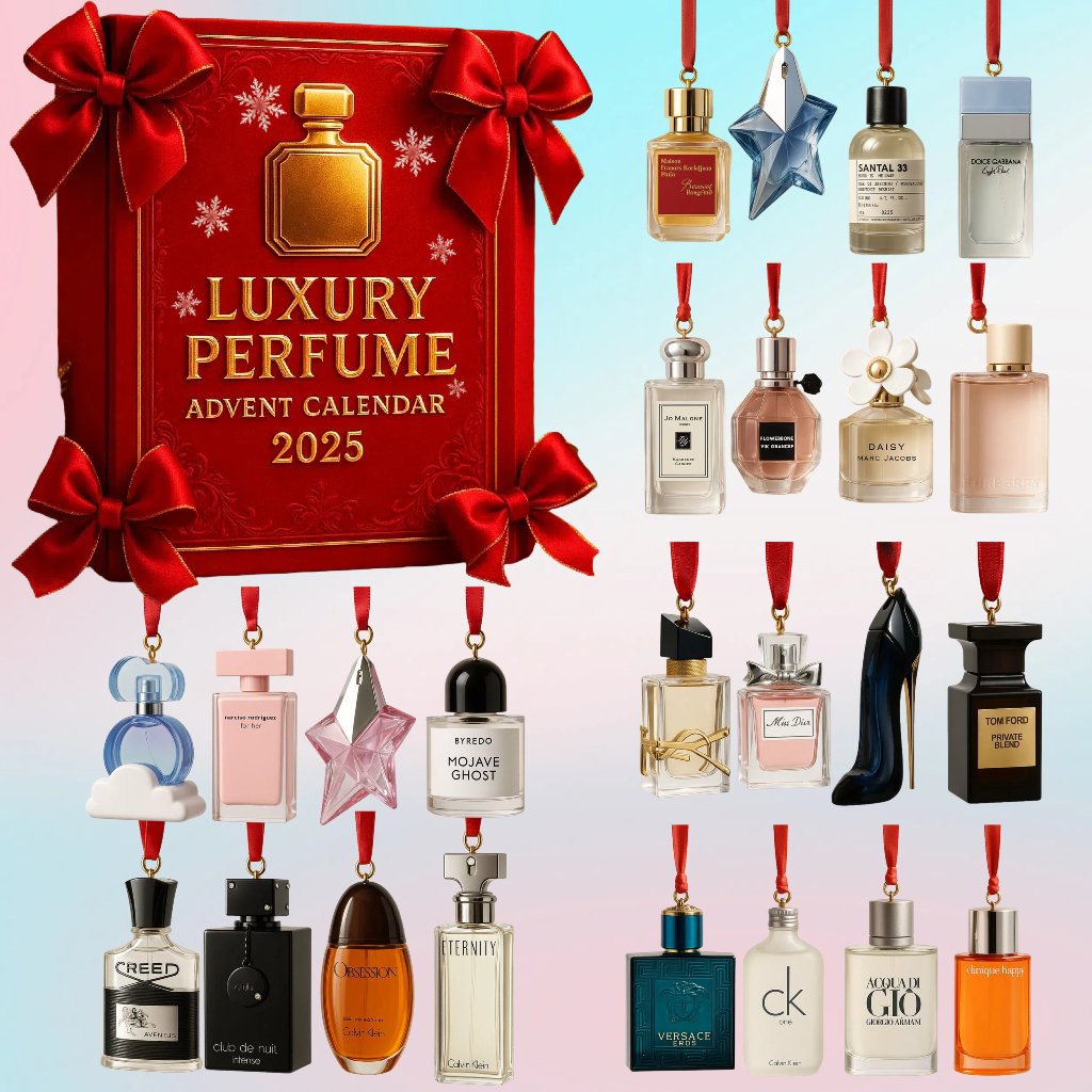2025 Luxury Perfume Advent Calendar Christmas Decor Cool Advent Calendar Xmas Gifts For Her