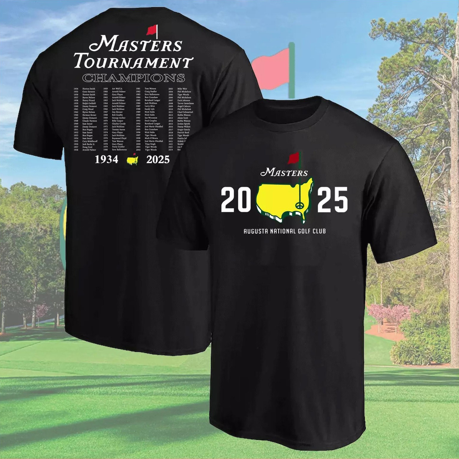 2025 Masters Tournament Augusta National Golf Club T-Shirt Gifts For Golfers