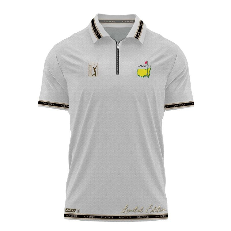 2025 Masters Tournament Zip Polo Shirt Gifts For A Golfer Man