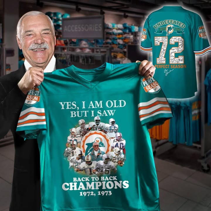 2025 Miami Dolphins Perfect Season 1972 T-Shirt Gift For Dolphins Fans