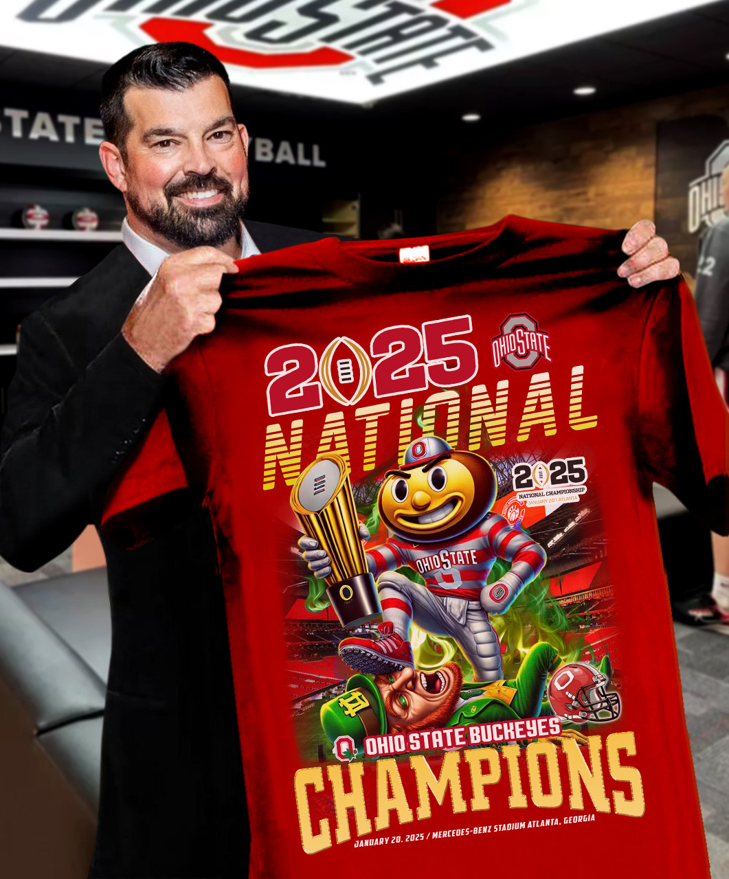 2025 National Champions Ohio State Buckeyes T-Shirt Football Themed Gifts