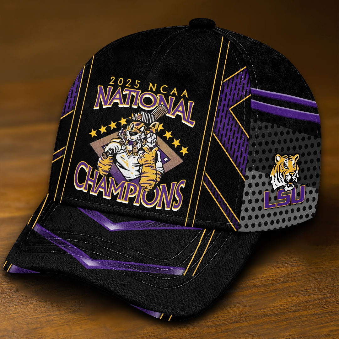 2025 NCAA National Champions LSU Tigers Classic Cap Baseball Themed Gift