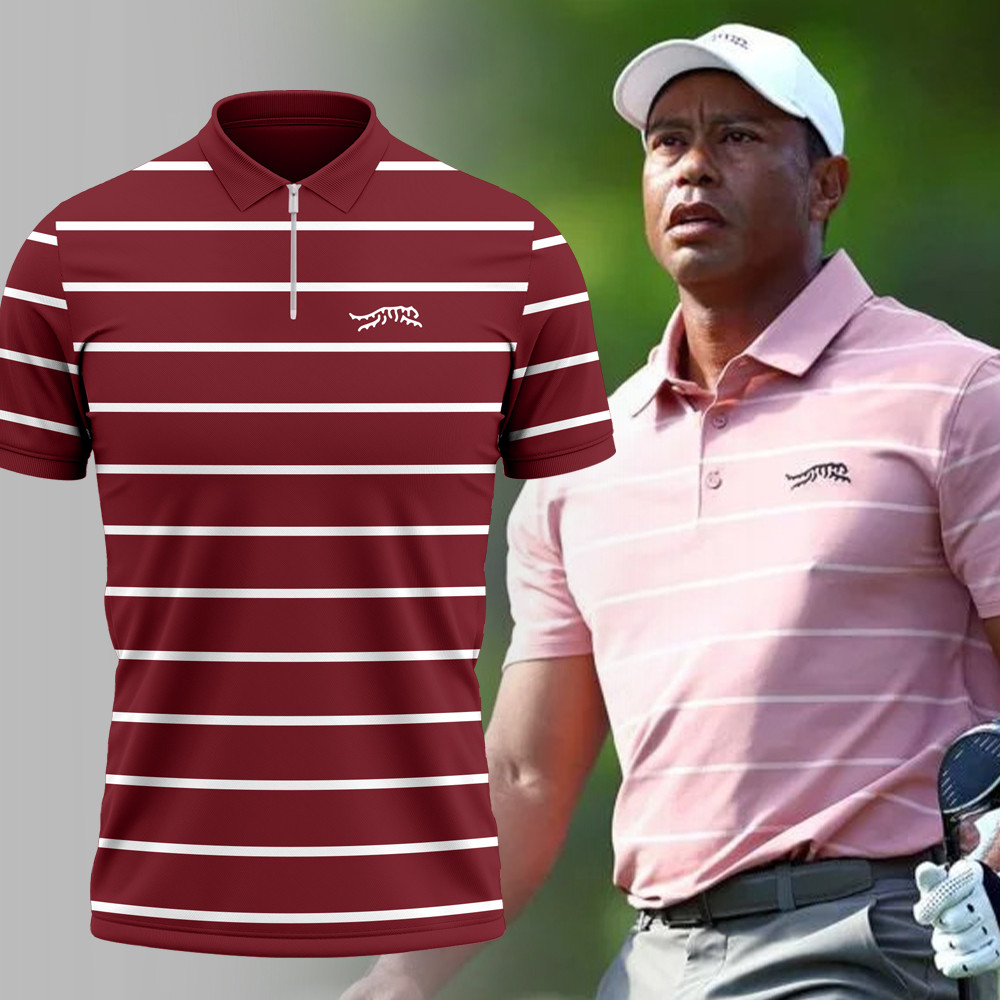 2025 New Collection Zip Polo Shirt For Men Gifts For Golf Lovers