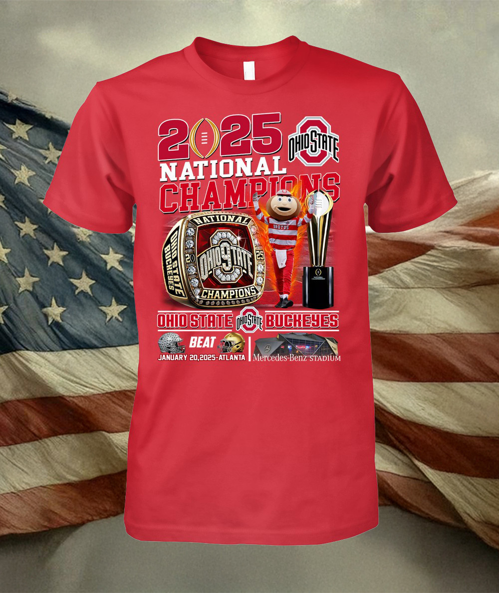 2025 Ohio State Buckeyes Football T-Shirt Football Fan Gift Ideas