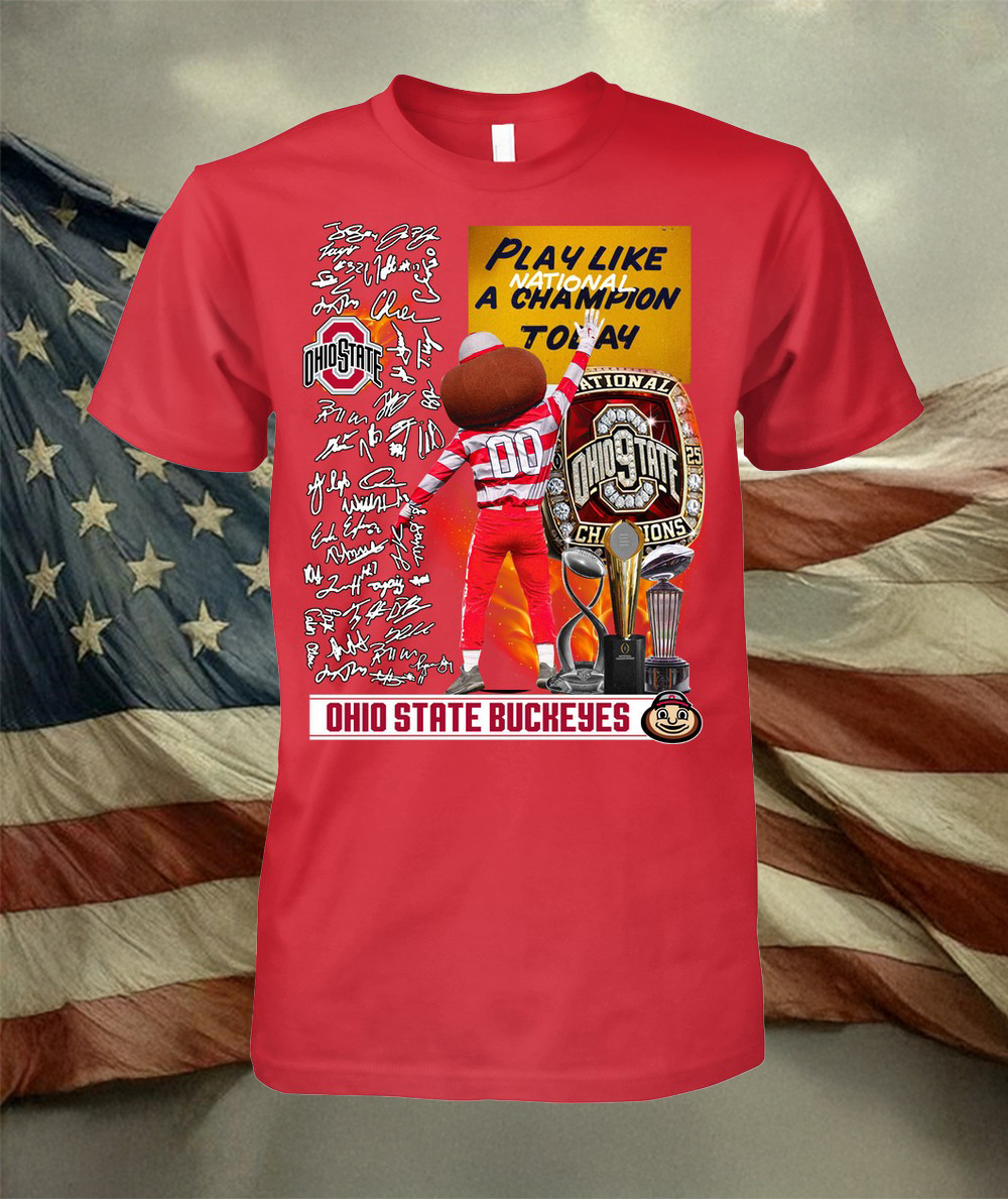 2025 Ohio State Buckeyes Football T-Shirt Presents For Football Fans