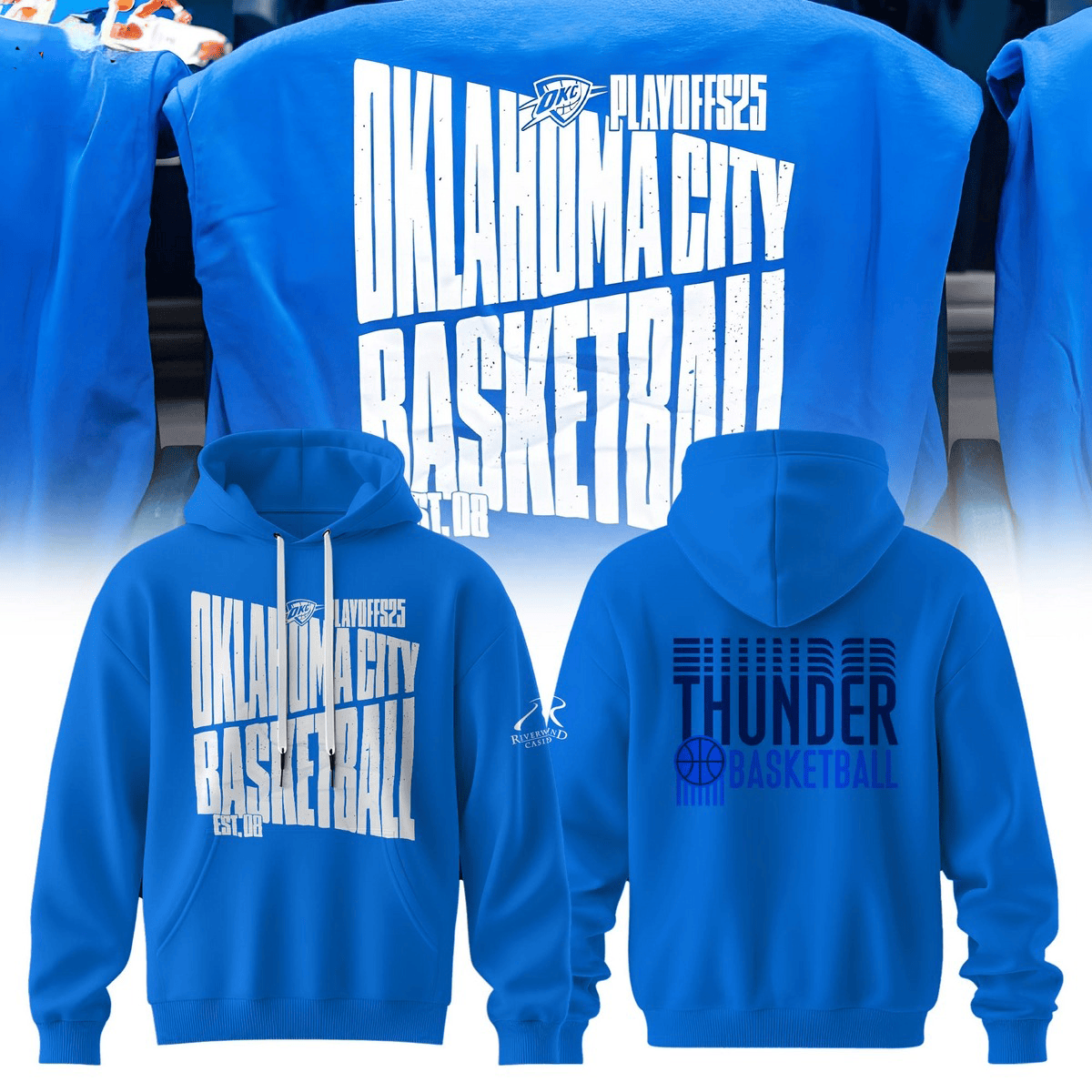 2025 Oklahoma City Thunder Playoff Hoodie Gifts Idea For Basketball Lovers