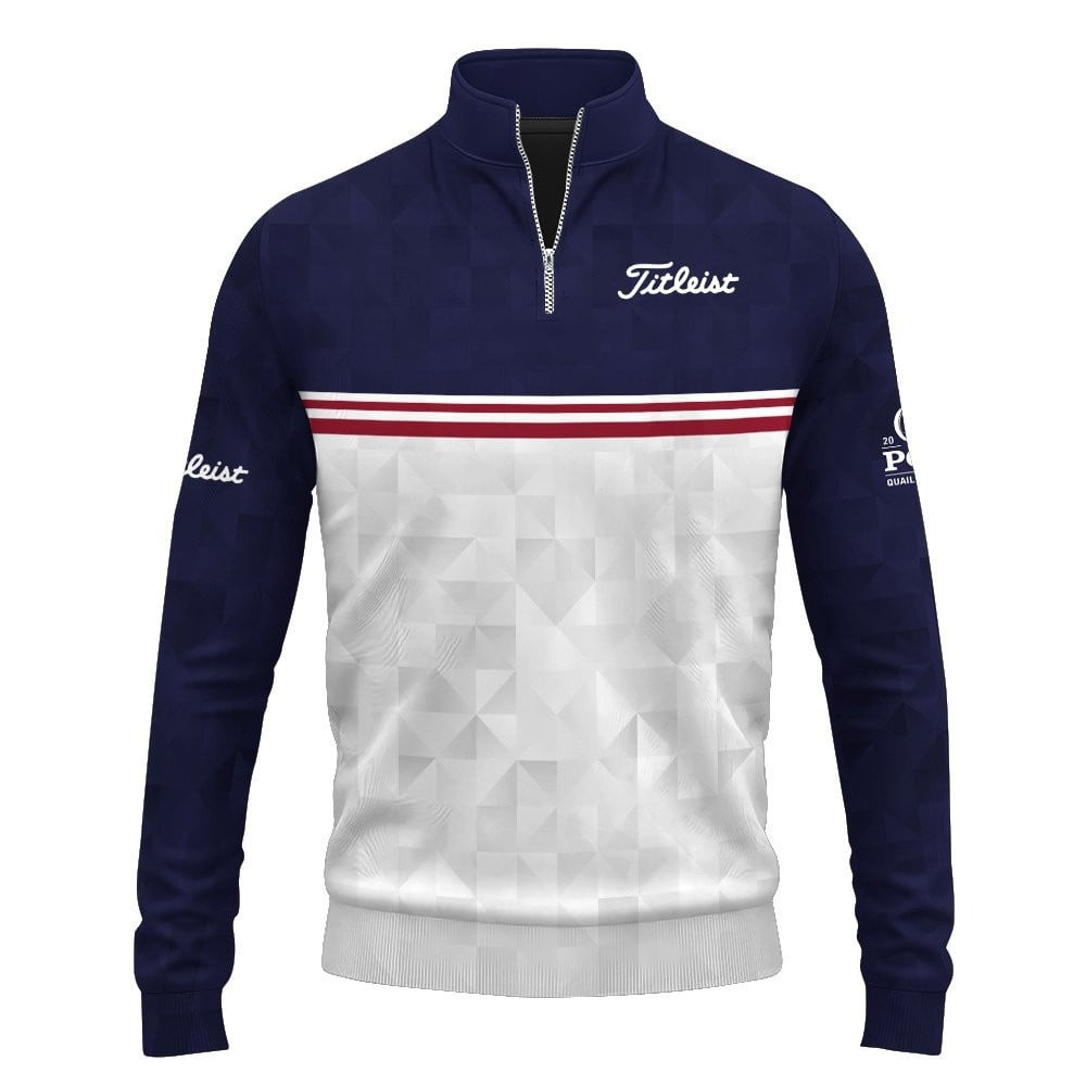 2025 PGA Championship Golf Blue White Red Men Quarter-Zip Pullover Golf Gifts For Golfers