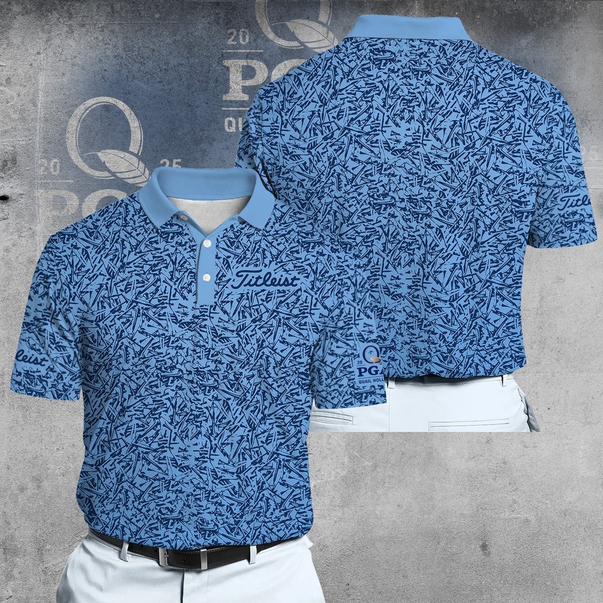 2025 PGA Championship Victory Golf Pattern Midnight Navy Men Polo Shirt Perfect Gift For Golfers