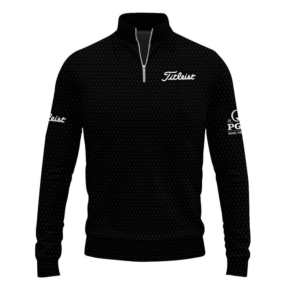 2025 PGA QUAIL HOLLOW Black Men Quarter-Zip Pullover PGA Merch Golf Gifts For Golfers