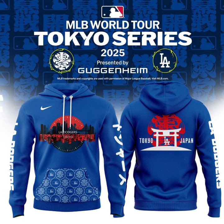 2025 Tokyo Japan Los Angeles Dodgers Hoodie Gifts For Baseball Lovers