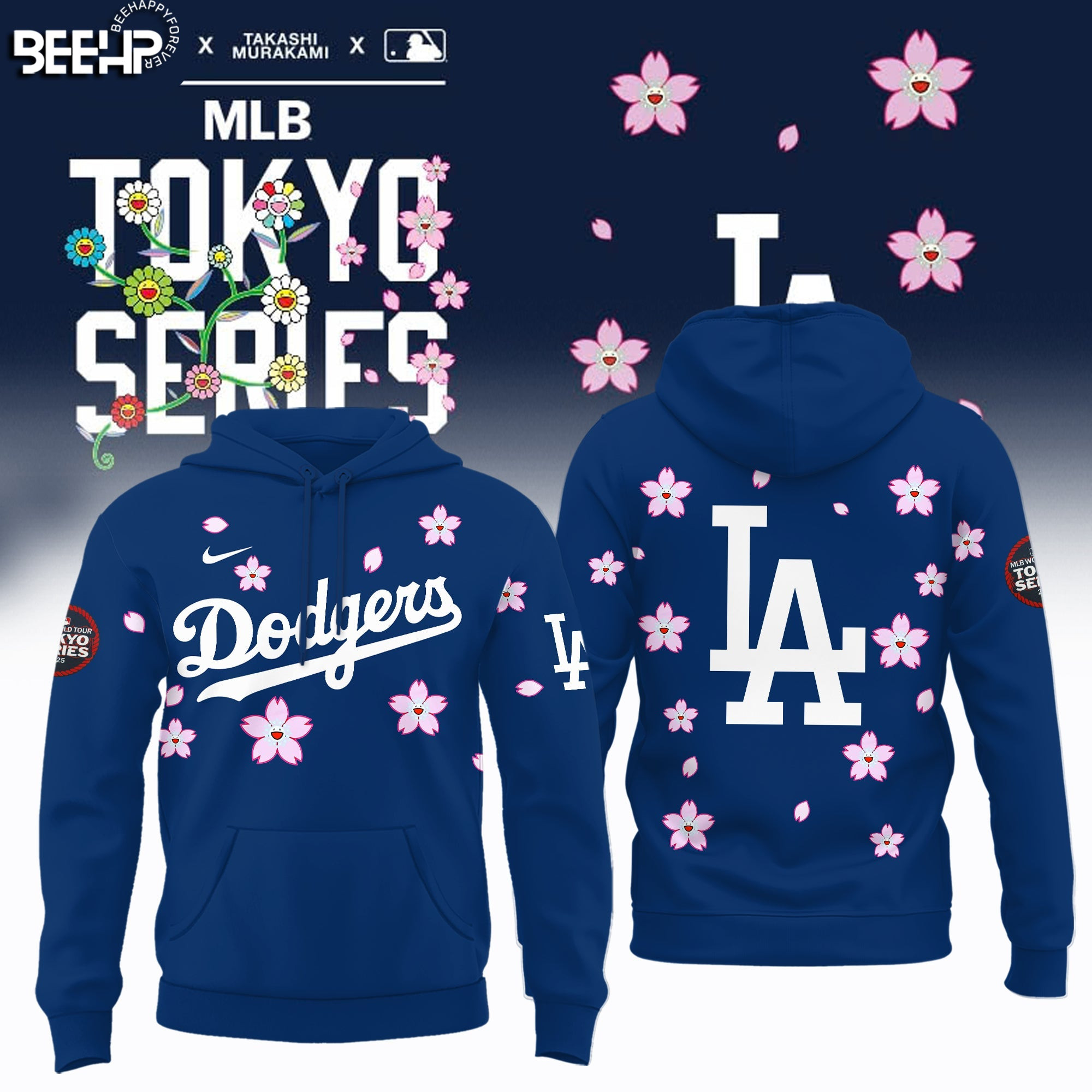 2025 Tokyo Series Takashi Murakami Los Angeles Dodgers Hoodie Gifts For Dodgers Fans