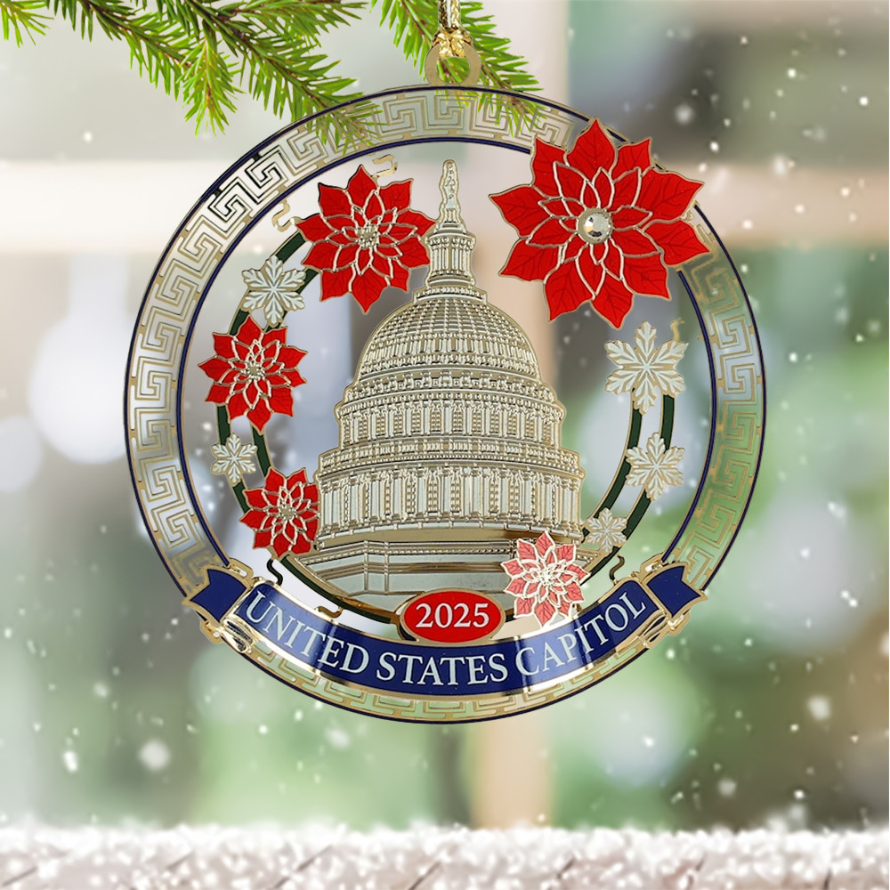 2025 U.S Capitol Ornament Holiday Merch Collectible