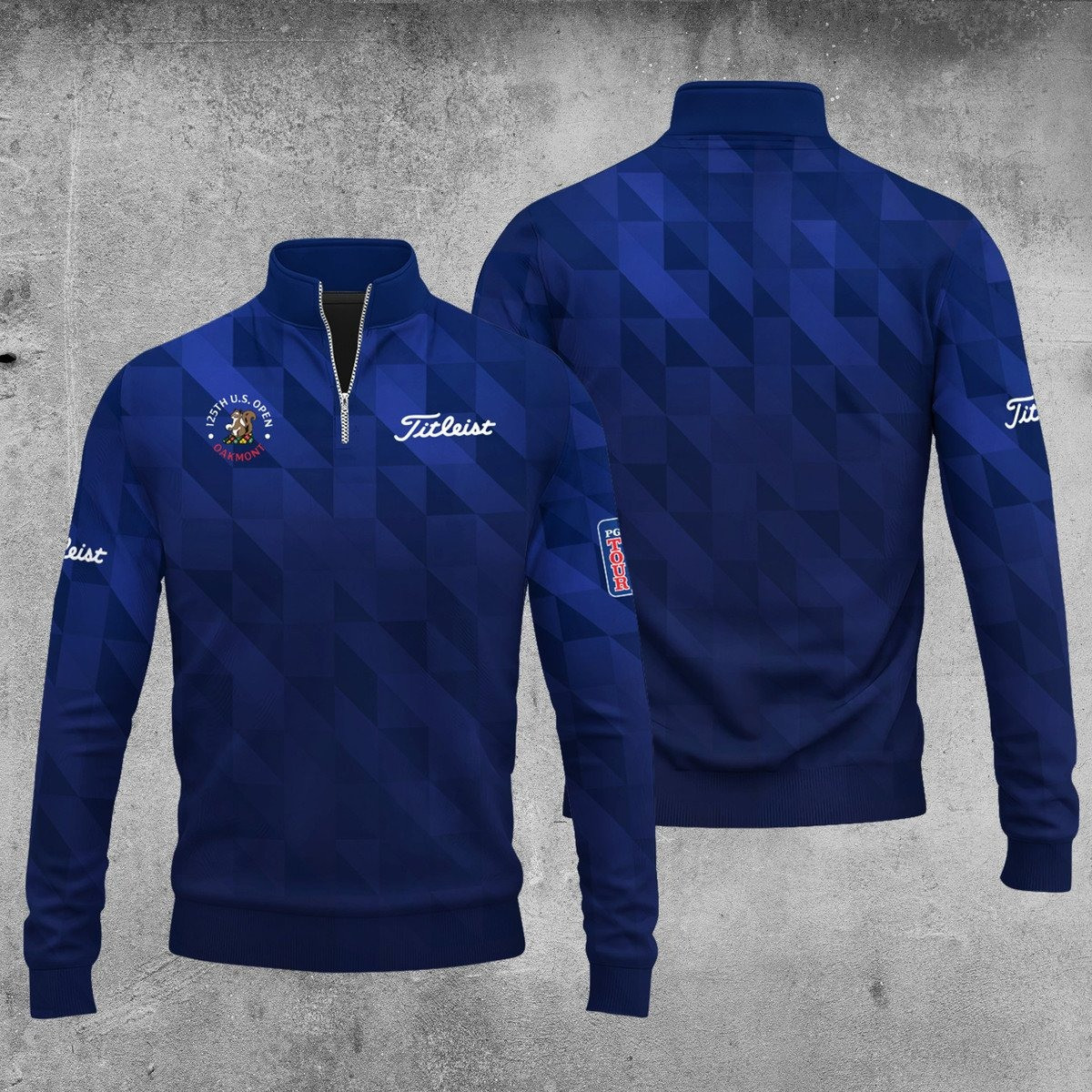 2025 US Open Blue Men Polo Shirt Men Quarter-Zip Pullover Golf Gifts For Men