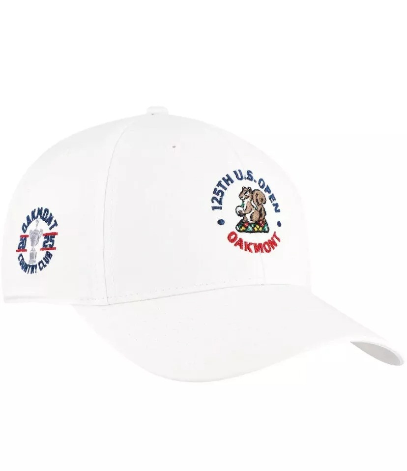 2025 US Open Golf Hat Oakmont Performance Tech White Best Gift For Golfers