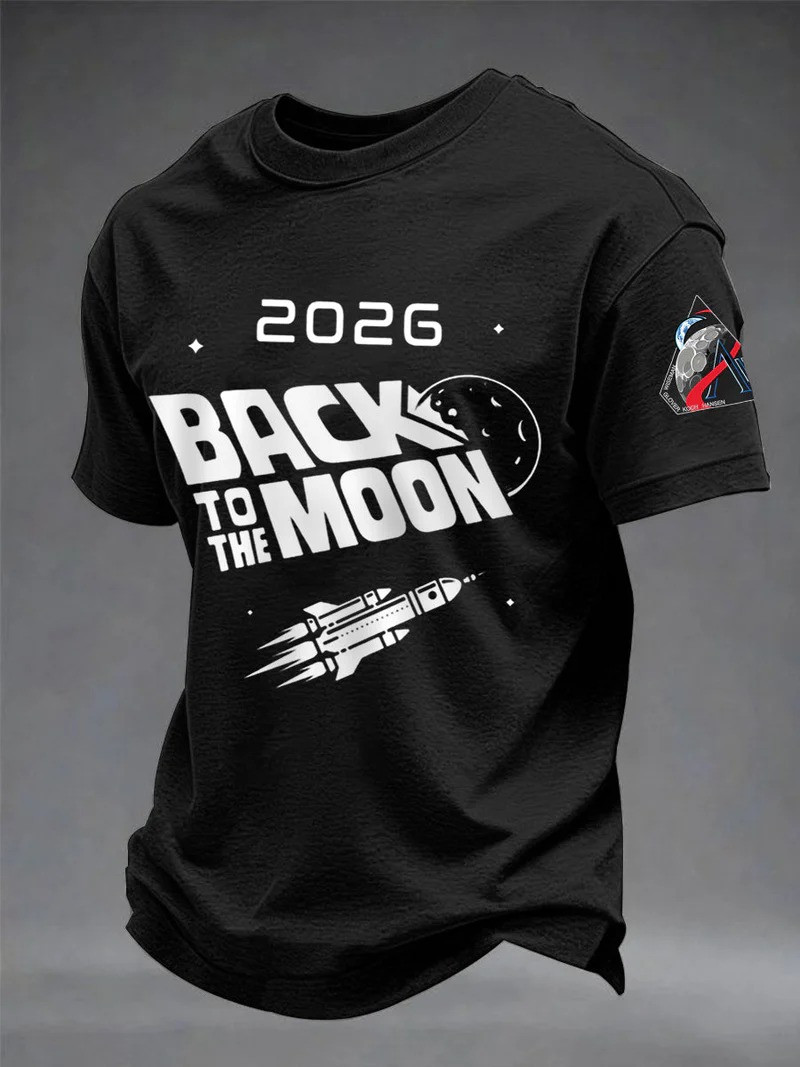 2026 Back To The Moon T-Shirt NASA Artemis II Mission Rocket Clothing Gift For Space Lover