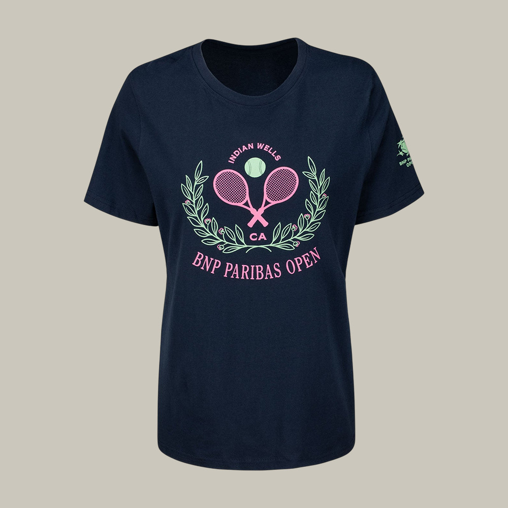 2026 BNP Paribas Open Tennis T-Shirt 2026 BNP Paribas Open Clothes Tennis Player Gift For Her