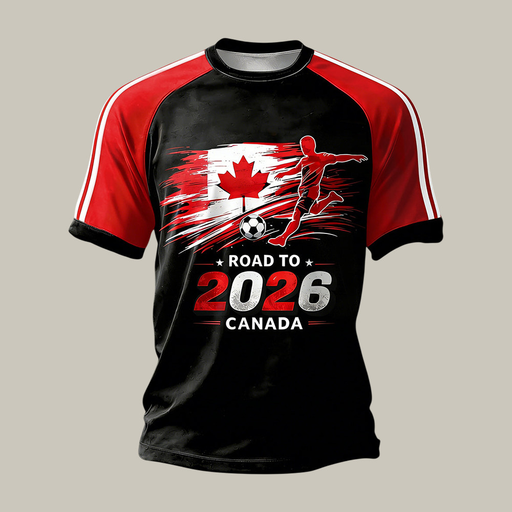2026 Canada FIFA World Cup T-Shirt Road To 2026 Shirt Soccer Lover Gift For Husband