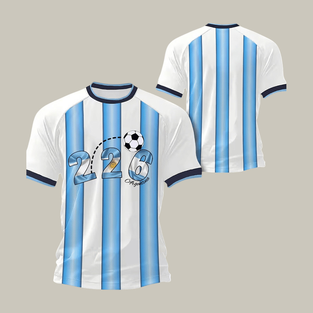 2026 FIFA World Cup Argentina T-Shirt 2026 FIFA World Cup Clothes Soccer Fan Gear