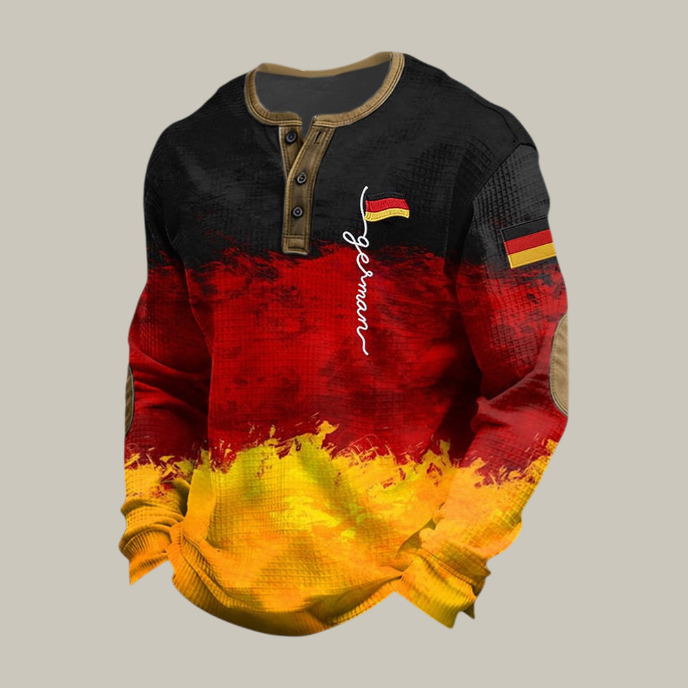 2026 FIFA World Cup Button Long Sleeve Shirt Germany National Football Team Apparel