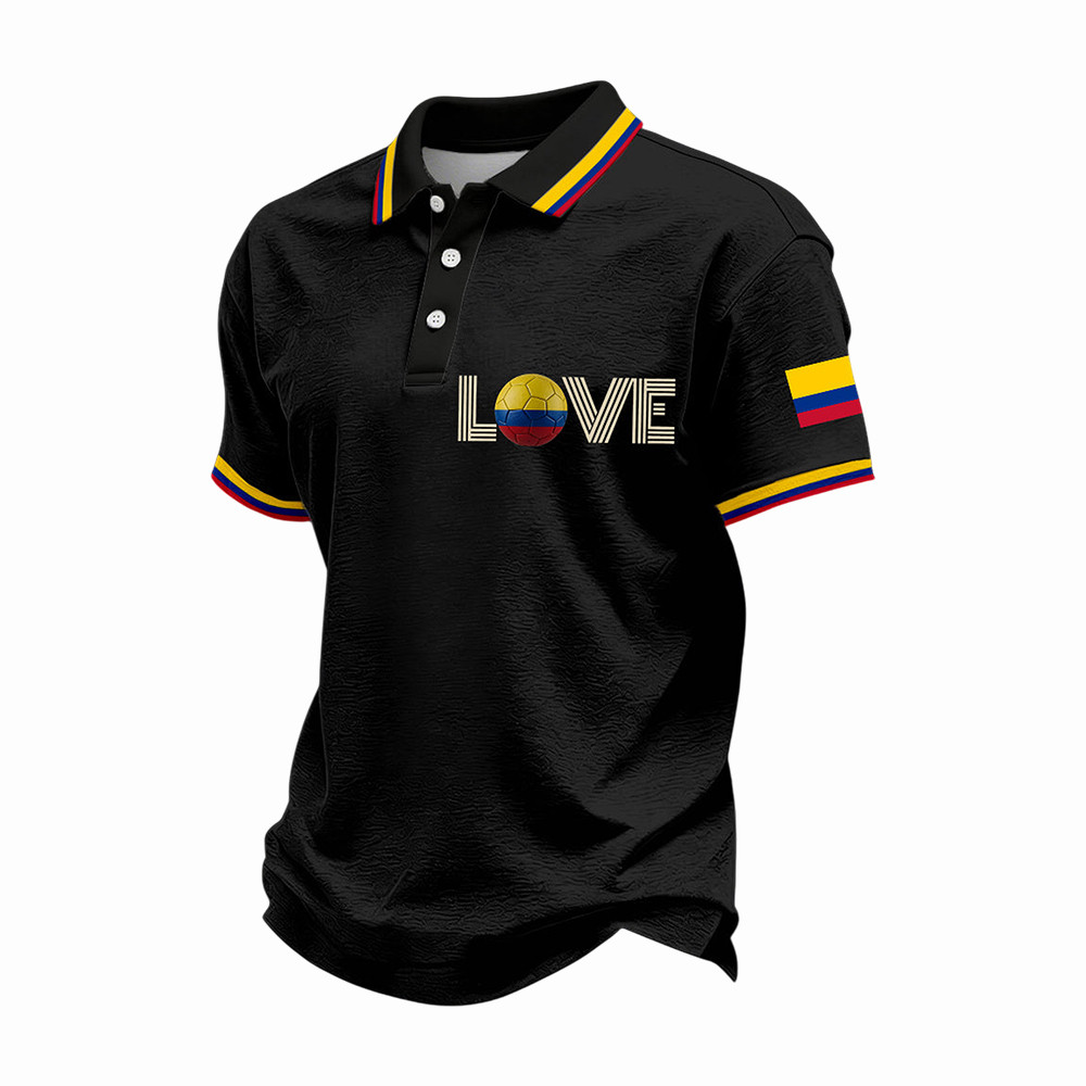 2026 FIFA World Cup Columbia Love Polo Shirt Soccer Clothing Present For Him