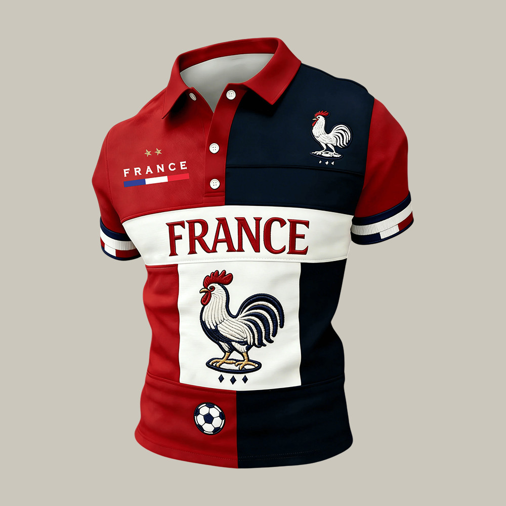 2026 FIFA World Cup France Rooster Polo Shirt 2026 FIFA World Cup Merch Great Gift For Fans
