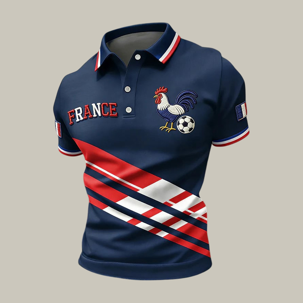 2026 FIFA World Cup France Rooster Polo Shirt France National Soccer Team Merch Good Gift For Him