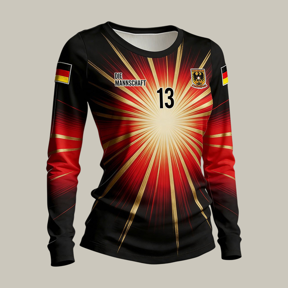2026 FIFA World Cup Germany 13 Long Sleeve Shirt Soccer Fan Apparel Cool Gift For Huge Fans