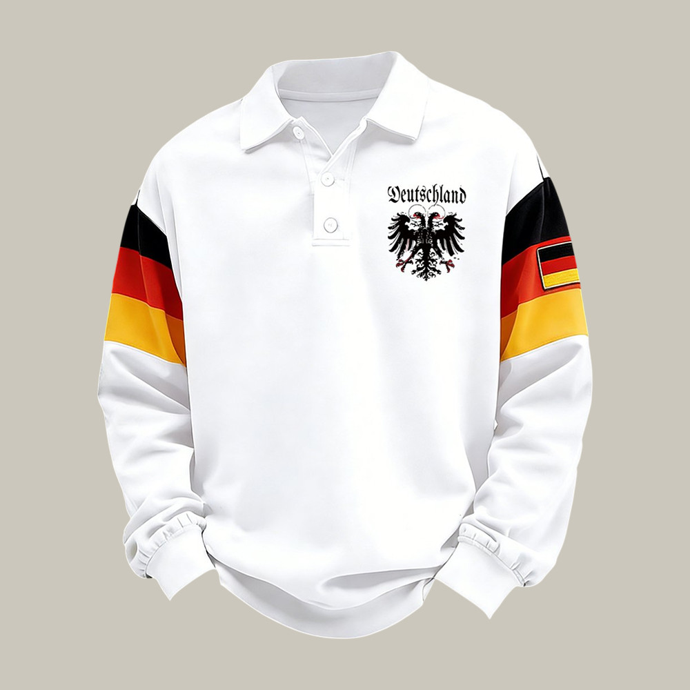 2026 FIFA World Cup Germany Golf Polo Long Sleeve Shirt Soccer Apparel Fan Gift Idea