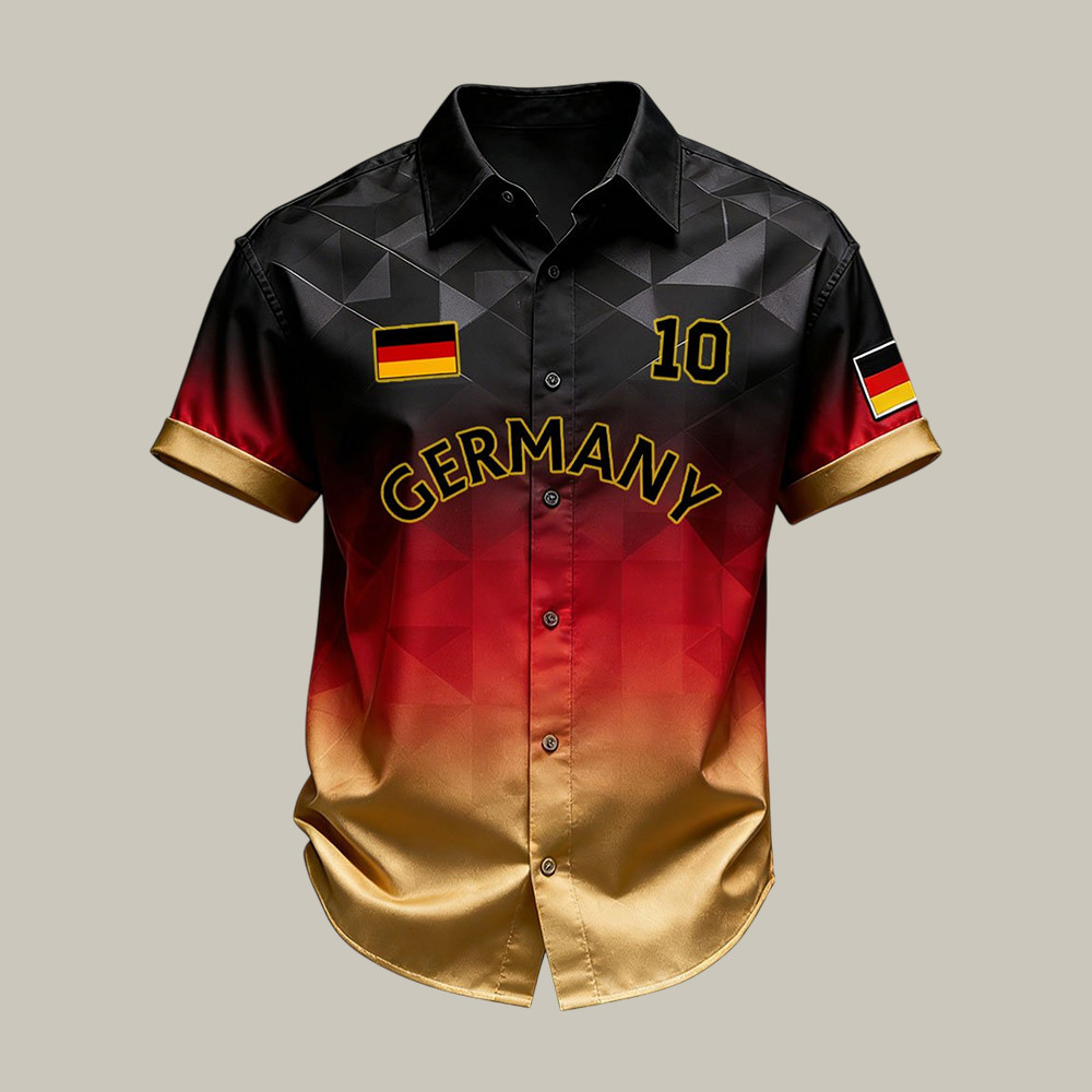 2026 FIFA World Cup Hawaiian Shirt Germany National Football Team World Cup Clothes Soccer Gear